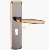 C37171钛黑K金锌+铝合金门锁