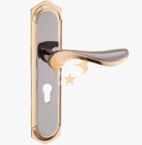 C3812钛黑K金锌+铝合金门锁