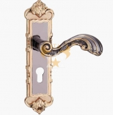 A2316钛黑K金 锌铝合金门锁