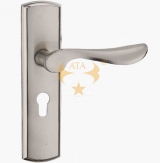 A0312镍拉丝锌+铝合金门锁