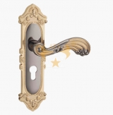 E5665钛黑K金锌合金门锁