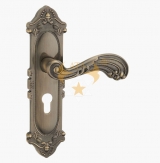 E5665青古铜锌合金门锁