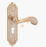 E5161白琥珀锌合金门锁