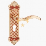 E5055红琥珀锌合金门锁