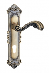 85D3050青古铜大锌板执手锁